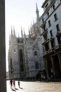 Side view of Duomo cathedral